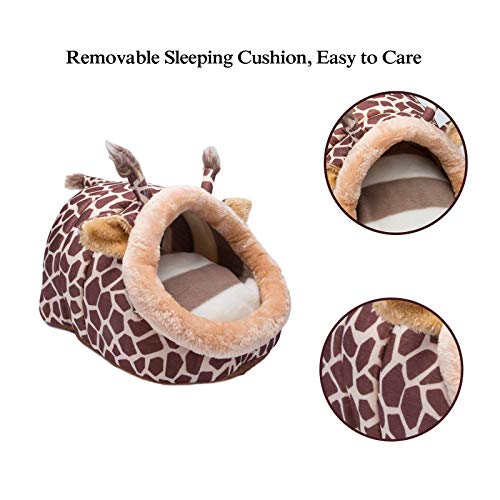 Orangdogo Guinea Pig Bed Accessories Cage Toys Warm Small Animal Pet Bed House for Hedgehog Chinchilla Rabbit Hamster Rat Chinchillas Habitat