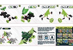 Zing Klikbot Megabots – Pack of Three – Green, Blue and Red - Toy Figures with Unique Accessories – for Kids 8 Plus