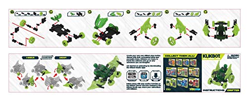 Zing Klikbot Megabots – Pack of Three – Green, Blue and Red - Toy Figures with Unique Accessories – for Kids 8 Plus