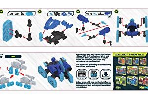 Zing Klikbot Megabots – Pack of Three – Green, Blue and Red - Toy Figures with Unique Accessories – for Kids 8 Plus