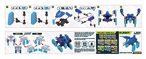 Zing Klikbot Megabots – Pack of Three – Green, Blue and Red - Toy Figures with Unique Accessories – for Kids 8 Plus