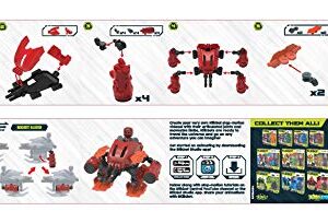 Zing Klikbot Megabots – Pack of Three – Green, Blue and Red - Toy Figures with Unique Accessories – for Kids 8 Plus