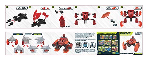 Zing Klikbot Megabots – Pack of Three – Green, Blue and Red - Toy Figures with Unique Accessories – for Kids 8 Plus