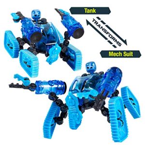 Zing Klikbot Megabots – Pack of Three – Green, Blue and Red - Toy Figures with Unique Accessories – for Kids 8 Plus