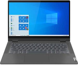 lenovo ideapad flex 5 14 inches fhd ips touchscreen laptop 2in1 14iil05 intel i5-1035g1 (beats i7) 16gb ram 512 gb ssd m.2 2280 pcie nvme 3 cell windows 10 home graphite grey