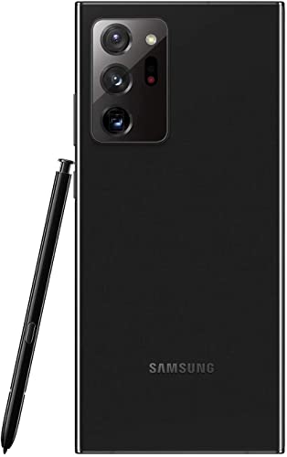 Samsung Electronics Galaxy Note 20 Ultra 5G N986U Android Cell Phone, US Version, 128GB of Storage, Mobile Gaming Smartphone, Long-Lasting Battery - AT&T Locked - (Renewed) (Mystic Black)