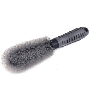 Car Wheel Cleaning Brush Tire Rim Scrub Brush Tire Hub Brush Wheel Brushes for Car, Truck, Motorcycle, Bike Hub Washing Tool + Mini Duster for Car Air Vent, Double Side Car Air Conditioner Blind Brush