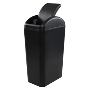 Ponpong 3.5 Gallon Plastic Swing Top Trash Can