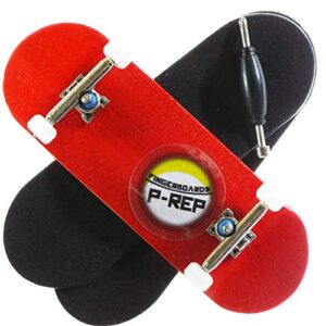 p-rep red - solid performance complete wooden fingerboard (chromite, 32mm x 97mm)
