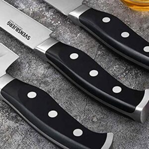 SVENSBJERG Kitchen Knife Set, Chef-Knife-Set, Set of Cooking-Knives Professional | Stainless Steel Cutlery, Sharp, German Brand, High-End | SB-KS201