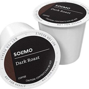 Amazon Brand - 100 Ct. Solimo Dark Roast Coffee Pods & 100 Ct. Solimo Donut Style Blend Medium-Light Roast Coffee Pods, Compatible with Keurig 2.0 K-Cup Brewers