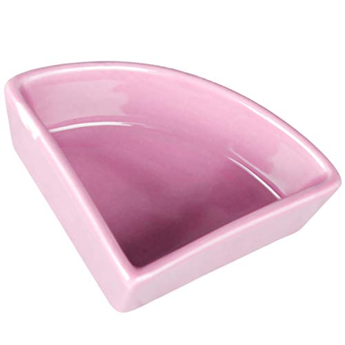 POPETPOP Hamster Bowl Ceramic Chewing Food Dish Water Bowl for Small Rodents Gerbil Hamsters Mice Guinea Pig Cavy Hedgehog Small Animals （Random Color）