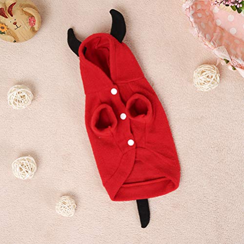 KESYOO Halloween Pet Clothes Red Pet Costume Halloween Themed Pet Clothes Halloween Devil Costume for Cat Dog