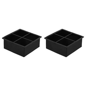 amazoncommercial silicone ice cube trays - set of 2