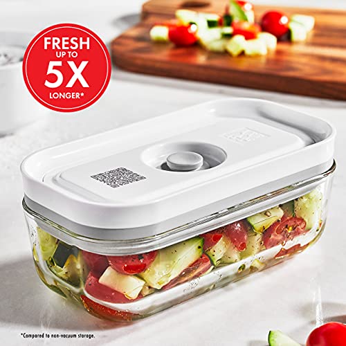 ZWILLING Fresh & Save 2-Piece Small Glass Airtight Food Storage Container, Meal Prep Container