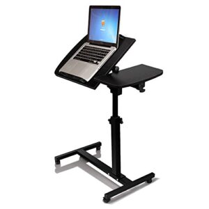 Portable Mobile Laptop Desk, Home Office Study Writing Table Computer Table Bedroom Laptop Study Desk, Student Workstation Study Reading Writing Desk PC Laptop Table (Black)