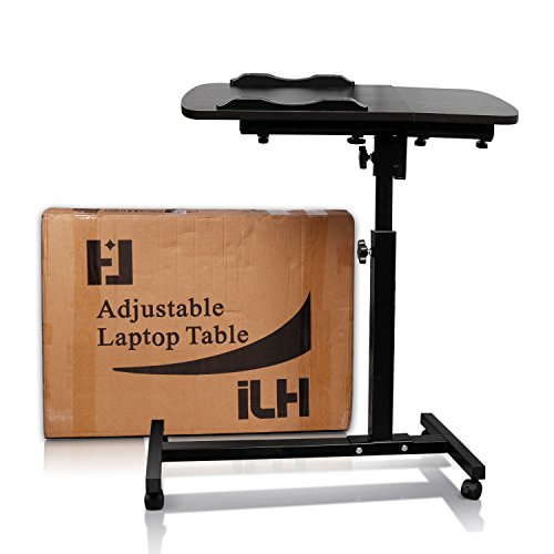 Portable Mobile Laptop Desk, Home Office Study Writing Table Computer Table Bedroom Laptop Study Desk, Student Workstation Study Reading Writing Desk PC Laptop Table (Black)