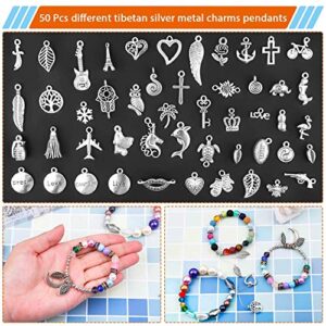 Jewelry Making Kit, Paxcoo Necklace Making kit with Jewelry Wire, Jewelry Tools and Findings, Crimp Beads, Bracelet Clasps and Closures for Beading, Jewelry Making Supplies and Repair