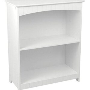 KidKraft Nantucket Storage Bench - White & Nantucket 2-Shelf Bookcase - White