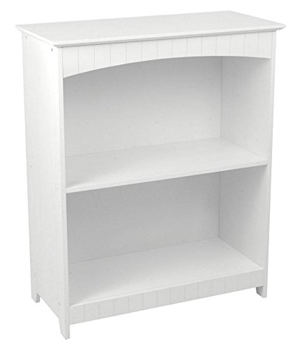 KidKraft Nantucket Storage Bench - White & Nantucket 2-Shelf Bookcase - White