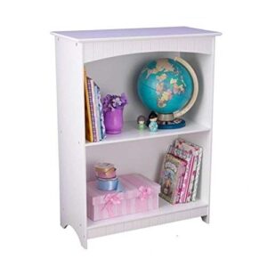 KidKraft Nantucket Storage Bench - White & Nantucket 2-Shelf Bookcase - White