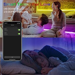 hyrion Smart LED Light Strips,50 ft WiFi LED Light,Sound Activated Color Changing with Alexa and Google,Sync Music with Led Strip Lights for Bedroom for Living Room, Home Decor(2 Rolls of 25ft)