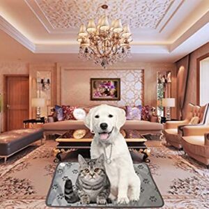 Dog Heating Pad for Large Dog Bed Indoor,Waterproof Heated Dog Bed Mat,Pet Heating Pad,Cat Heating pad,Puppy Heating pad for whelping Box Outdoor Dog House,Easy Clean,34X21 inch