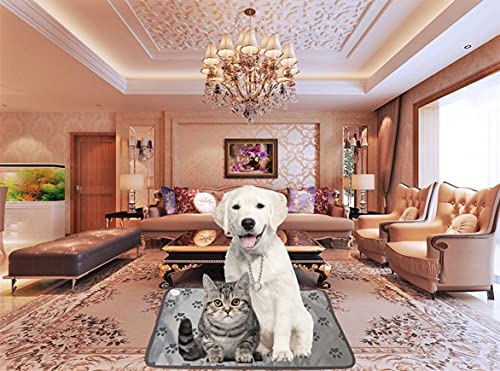 Dog Heating Pad for Large Dog Bed Indoor,Waterproof Heated Dog Bed Mat,Pet Heating Pad,Cat Heating pad,Puppy Heating pad for whelping Box Outdoor Dog House,Easy Clean,34X21 inch