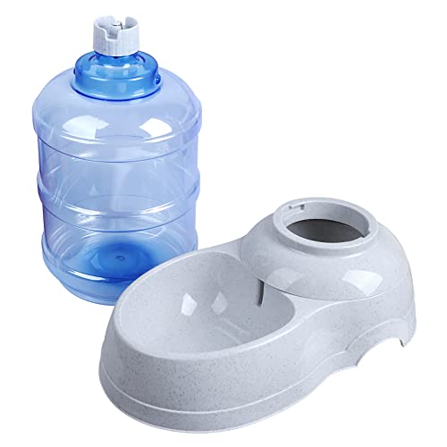 Pet Water Dispenser Station - 3 Gallon/11L Replenish Pet Waterer for Large Dog Cat Animal Automatic Gravity Water Drinking Fountain Bottle Bowl Dish Stand