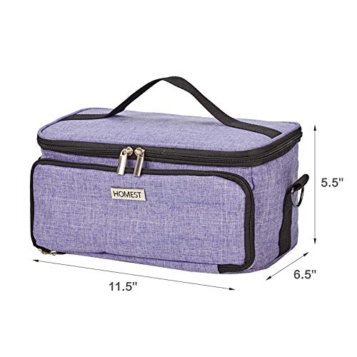 HOMEST Carrying Case for Cricut Joy, Lightweight Travel Tote Bag for Cricut Joy and Tool Set, Multiple Pockets for Accessories and Supplies Storage, Purple