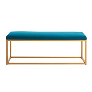 Ball & Cast Upholstered Bench, 48" W, Teal - Frame