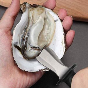 Nvzi Oyster Shucking Knife, Oyster Knife, Oyster Shucker, Oyster Opener, Oyster Shucking Kit, 2 knifes and 1 Gloves Cut Resistant Gloves