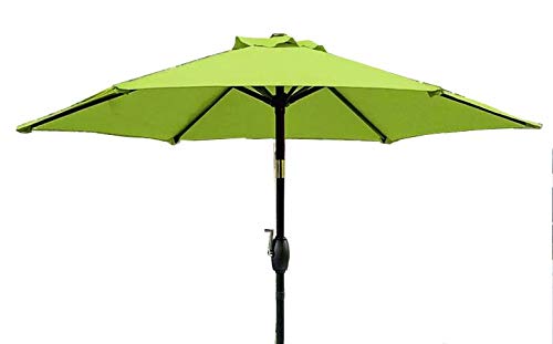 BELLRINO DECOR 7.5 ft 6 Ribs Replacement STRONG & THICK Patio Umbrella Canopy Cover (Canopy Only) - SAGE GREEN