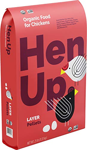 Hen Up Organic | Layer Pellet - Non-GMO Chicken Food | 25 Pound (25 lb.) Bag