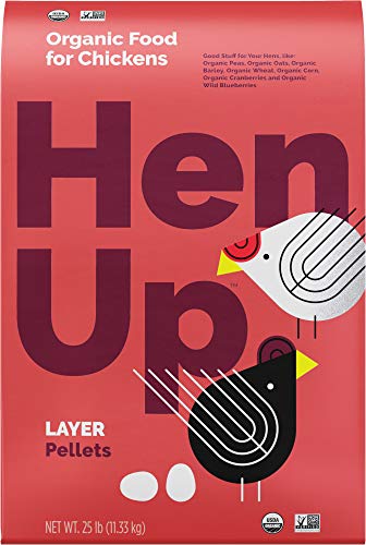 Hen Up Organic | Layer Pellet - Non-GMO Chicken Food | 25 Pound (25 lb.) Bag