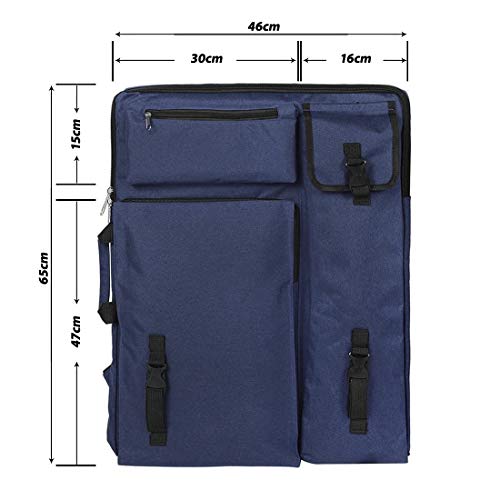 Artists Carry Bag Art Student Drawing Board Sketch Pad Storage Bag Portable Multifunctional Field Waterproof Durable Portfolio Backpack Sketching Painting Art Supplies Organizer Case