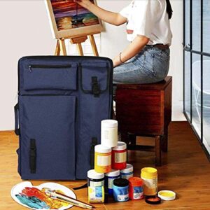 Artists Carry Bag Art Student Drawing Board Sketch Pad Storage Bag Portable Multifunctional Field Waterproof Durable Portfolio Backpack Sketching Painting Art Supplies Organizer Case