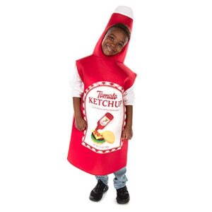 tomato ketchup bottle childrens halloween costume - fun food kids outfit (yl)