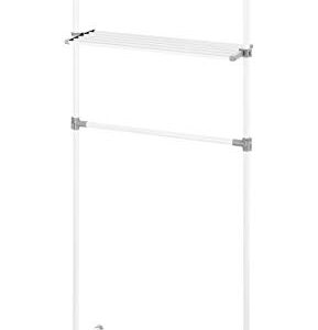 Whitmor Laundry Storage and Drying Rack, White