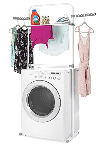 Whitmor Laundry Storage and Drying Rack, White