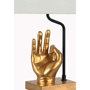 Adesso Simplee SL3704-04 Hand USB, Table Lamp, Antique Gold