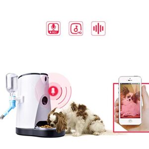 ZZK Intelligent Automatic Pet Food Feeder Pet Water Dispenser Cat Waterer Remote Video Surveillance Cat and Dog Automatic Pet Feeder