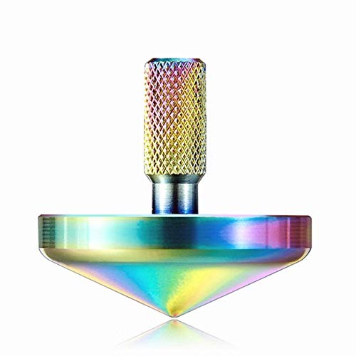 ShowDoo Colorful Metal Spinning Top，Stainless Steel Toys，EDC Desk Toys for Office for Adults and Kids，Unique Gift