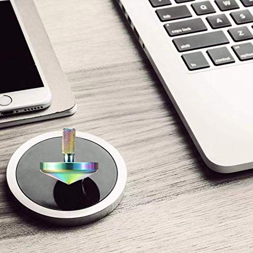 ShowDoo Colorful Metal Spinning Top，Stainless Steel Toys，EDC Desk Toys for Office for Adults and Kids，Unique Gift