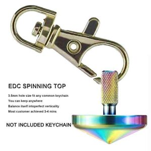 ShowDoo Colorful Metal Spinning Top，Stainless Steel Toys，EDC Desk Toys for Office for Adults and Kids，Unique Gift