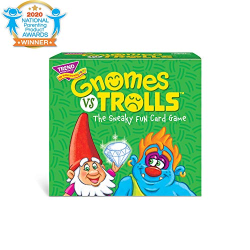 Gnomes vs Trolls Three Corner Strategy Game by TREND enterprises, Inc. - Family-Friendly Card Games