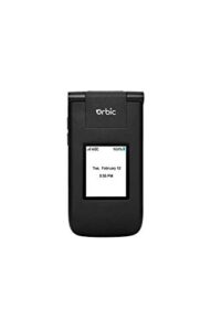 orbic journey v verizon postpaid 4g lte flip phone - black (renewed)