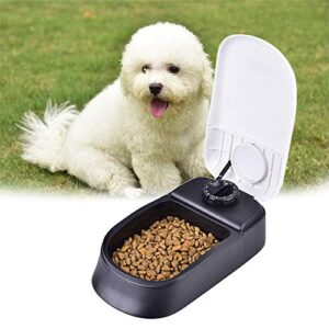 ZZK Automatic Pet Feeder Dog Timer Feeder Cat and Dog Pet Dry Food Dispenser Washing Bowl Convenient Dog Cat Feeding Bowl 48-Hour Timer