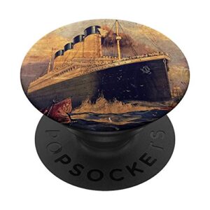 rms titanic 1912 historic vintage advertisement poster popsockets swappable popgrip