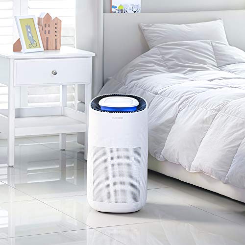 Cuckoo CAC-J1510FW 3-in-1 Air Purifier with H13 True Hepa Filter, UVC- Light, Remove Airborne Particles, Medium to Large Rooms, White